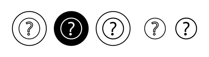 Question icon vector illustration. question mark sign and symbol