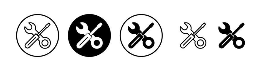 Repair tools icon vector illustration. tool sign and symbol. setting icon. Wrench and screwdriver. Service