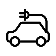 electric car icon or logo isolated sign symbol vector illustration - high quality black style vector icons

