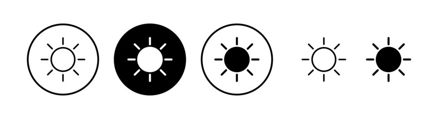 Sun icon vector illustration. Brightness sign and symbol.