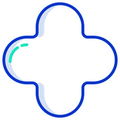 Obraz premium Plus Geometry Shape icon