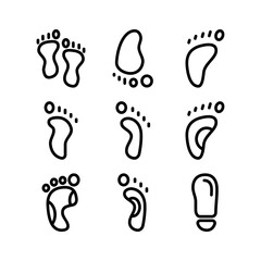 footprint icon or logo isolated sign symbol vector illustration - high quality black style vector icons
