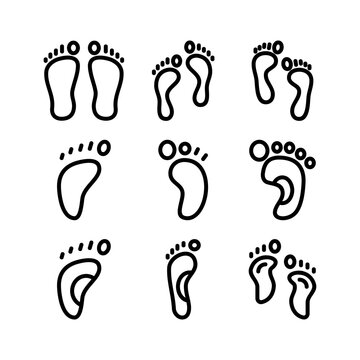 footprint icon or logo isolated sign symbol vector illustration - high quality black style vector icons
