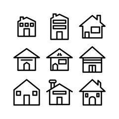 home icon or logo isolated sign symbol vector illustration - high quality black style vector icons
