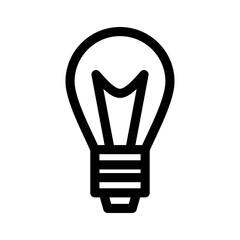 Fototapeta premium light bulb icon or logo isolated sign symbol vector illustration - high quality black style vector icons 