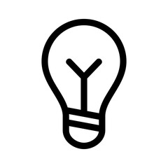 light bulb icon or logo isolated sign symbol vector illustration - high quality black style vector icons
