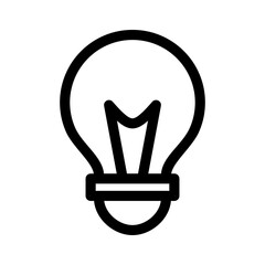 light bulb icon or logo isolated sign symbol vector illustration - high quality black style vector icons
