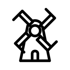 mill icon or logo isolated sign symbol vector illustration - high quality black style vector icons
