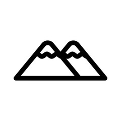 mountains icon or logo isolated sign symbol vector illustration - high quality black style vector icons
