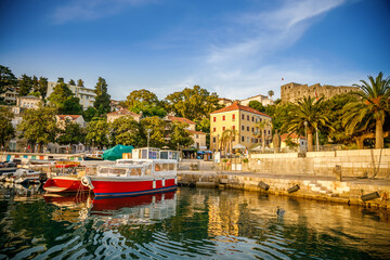 Fototapeta premium Old port in Herceg Novi