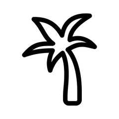 palm tree icon or logo isolated sign symbol vector illustration - high quality black style vector icons
