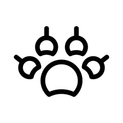 paw print icon or logo isolated sign symbol vector illustration - high quality black style vector icons
