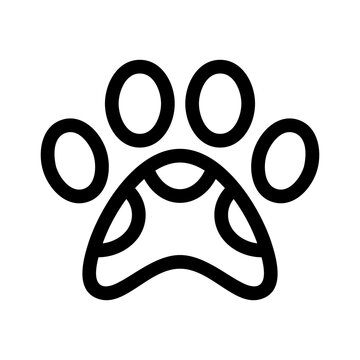 paw print icon or logo isolated sign symbol vector illustration - high quality black style vector icons
