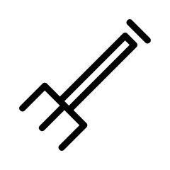 pitchfork icon or logo isolated sign symbol vector illustration - high quality black style vector icons

