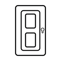 door icon, home vector, room illustration