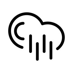 Obraz premium rain icon or logo isolated sign symbol vector illustration - high quality black style vector icons 