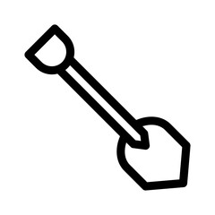 shovel icon or logo isolated sign symbol vector illustration - high quality black style vector icons
