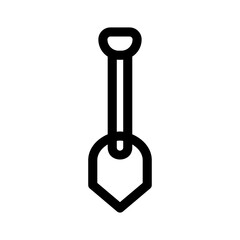 shovel icon or logo isolated sign symbol vector illustration - high quality black style vector icons

