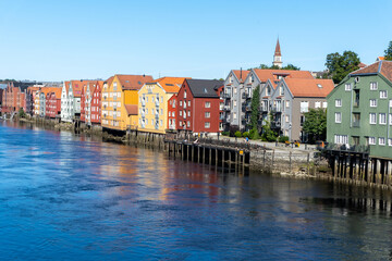 Fototapeta na wymiar Ville de Norvège, Scandinavie