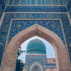 Persian architecture on the Silk Road in Samarkand, Uzbekistan