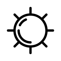 sun icon or logo isolated sign symbol vector illustration - high quality black style vector icons
