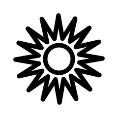 sun icon or logo isolated sign symbol vector illustration - high quality black style vector icons
