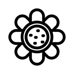 sunflower icon or logo isolated sign symbol vector illustration - high quality black style vector icons
