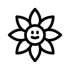 sunflower icon or logo isolated sign symbol vector illustration - high quality black style vector icons
