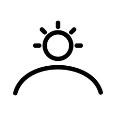 sunrise icon or logo isolated sign symbol vector illustration - high quality black style vector icons
