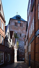 Fototapeta na wymiar Historical Church in the Old Hanse Town Stade, Lower Saxony