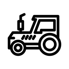 tractor icon or logo isolated sign symbol vector illustration - high quality black style vector icons
