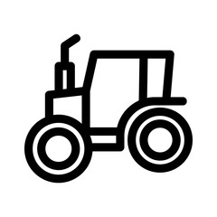 tractor icon or logo isolated sign symbol vector illustration - high quality black style vector icons
