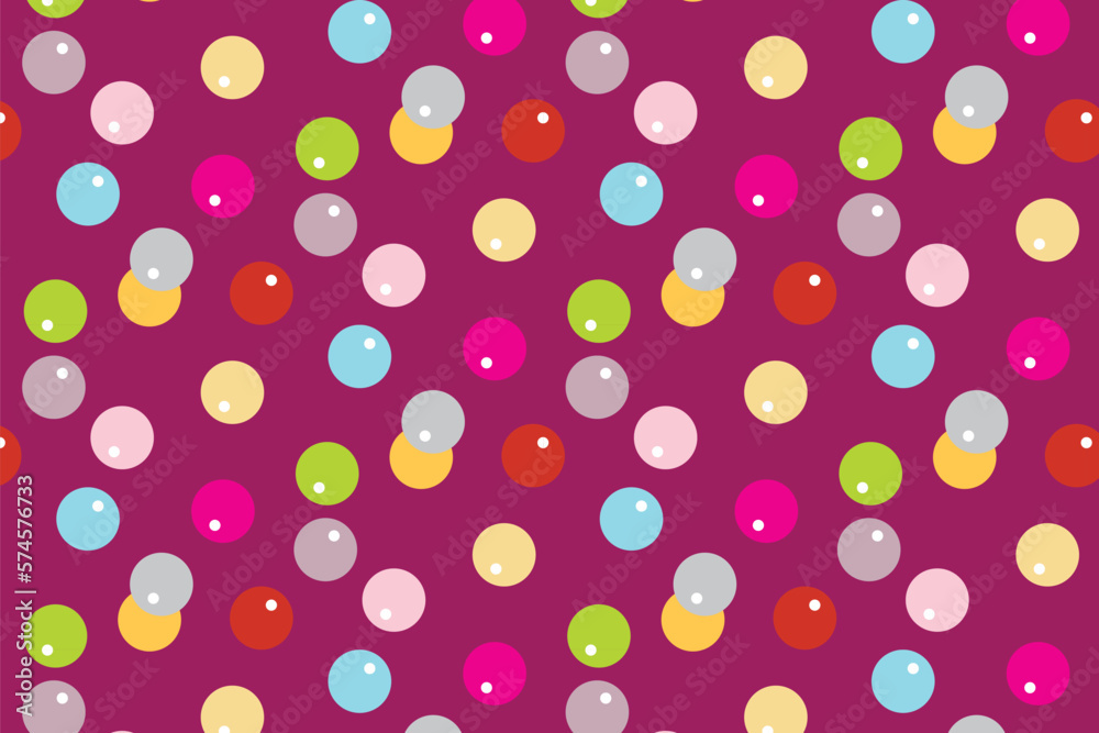 Poster abstract polka dot seamless pattern for paper cloths.