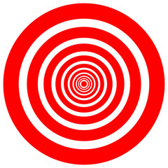 red target center bullseye aim circle goal symbol game achievement isolated on white vector illustration