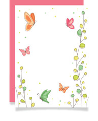 background with butterflies