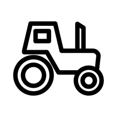 tractor icon or logo isolated sign symbol vector illustration - high quality black style vector icons

