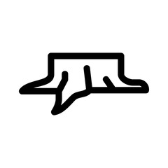 tree stump icon or logo isolated sign symbol vector illustration - high quality black style vector icons
