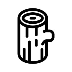 tree trunk icon or logo isolated sign symbol vector illustration - high quality black style vector icons
