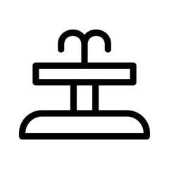 Obraz premium water fountain icon or logo isolated sign symbol vector illustration - high quality black style vector icons 