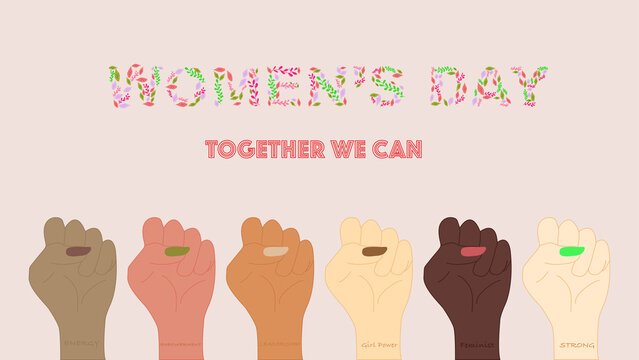 International Women's Day with together an empowerment of women