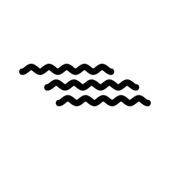 waves icon or logo isolated sign symbol vector illustration - high quality black style vector icons
