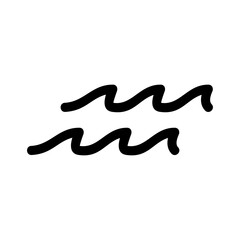 waves icon or logo isolated sign symbol vector illustration - high quality black style vector icons
