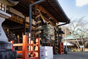 生駒市　龍田大社　風景