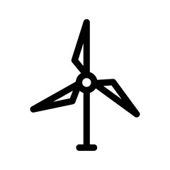 wind turbine icon or logo isolated sign symbol vector illustration - high quality black style vector icons
