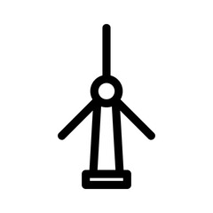 wind turbine icon or logo isolated sign symbol vector illustration - high quality black style vector icons
