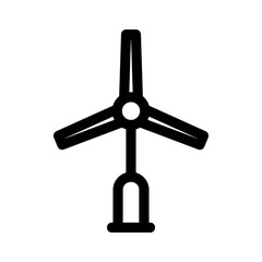 wind turbine icon or logo isolated sign symbol vector illustration - high quality black style vector icons
