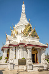 View at the Pillar Shrine Temple in the streets of Bangkok - Thailand