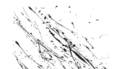 Abstract ink Black Splash Background black watercolor splash isolated on white background