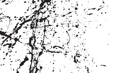 Abstract ink Black Splash Background black watercolor splash isolated on white background