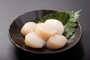 北海道産　ホタテ貝柱の刺身